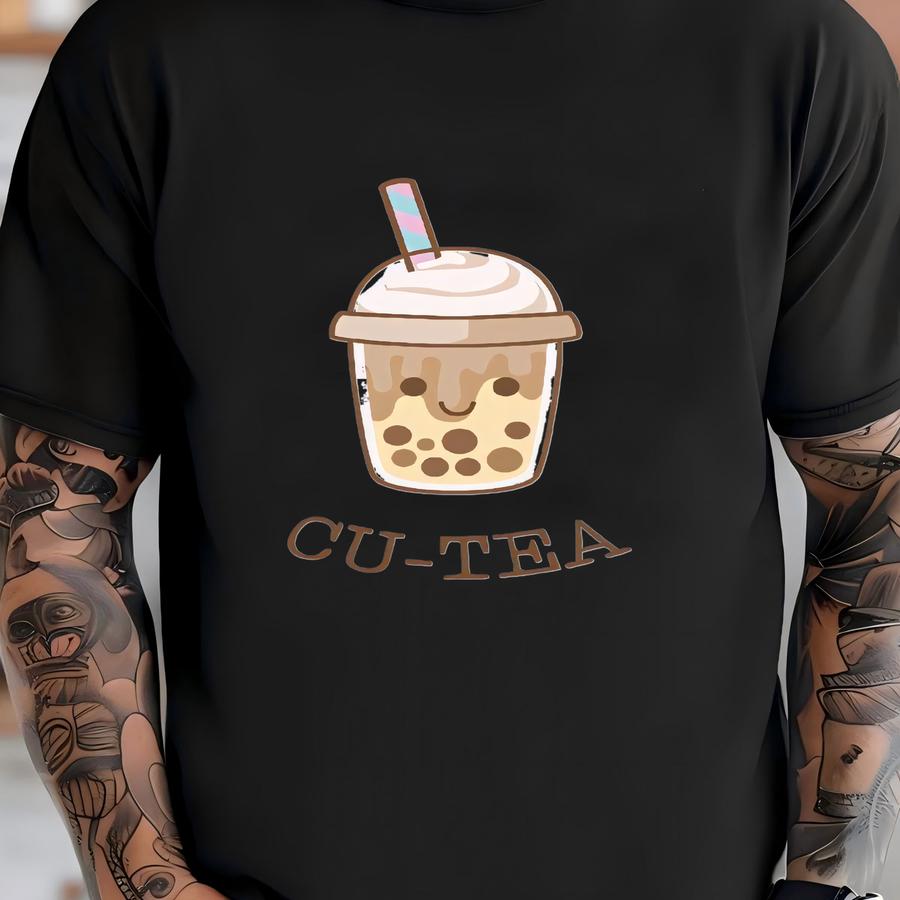 Bubble Tea Kids Shirt - Cu-tea Toddler Shirt - Funny Boba Tea - Chinese Baseball Tee T-shirt