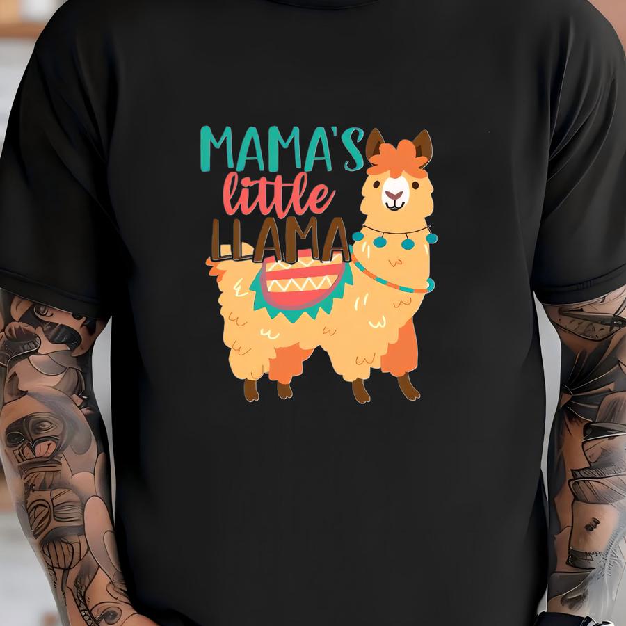 Mama's Little Llama Toddler Shirt, Farm ®, Mama's Little Llama Shirt, Hipster Baby Clothes, Funny Baby Shower Gift, Funny S T-shirt