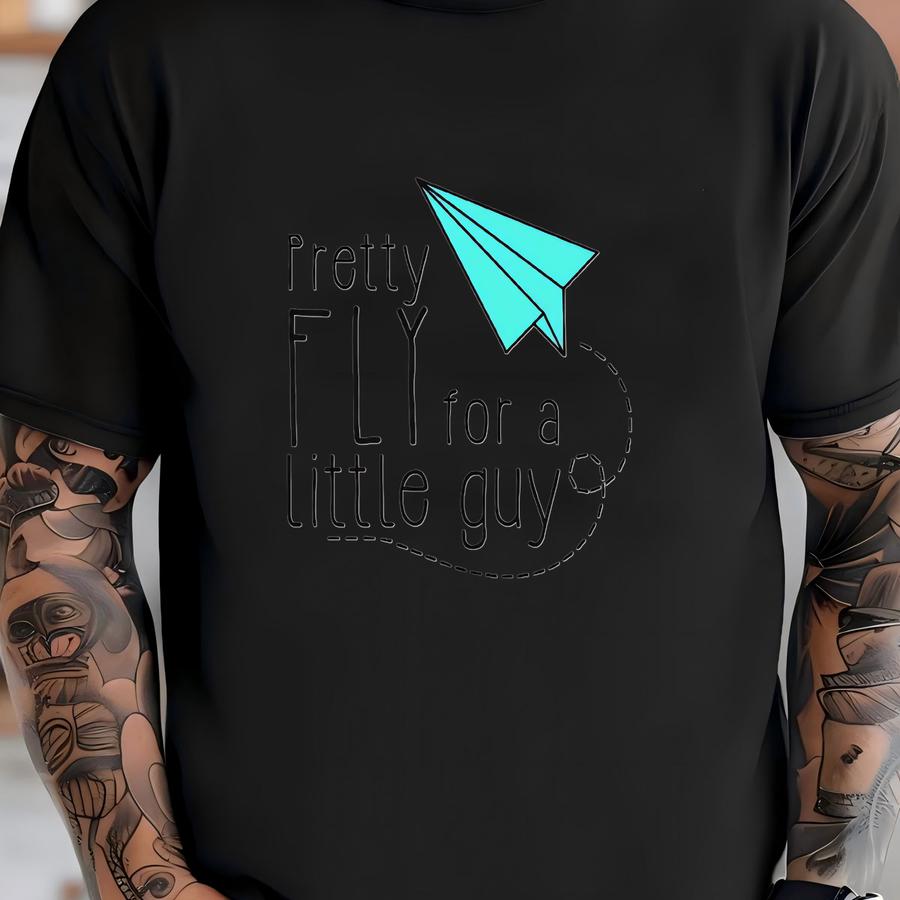 Pretty Fly For A Little Guy Toddler Shirt - Cute Boys Kids Shirt - Paper Airplane Baseball Tee T-shirt
