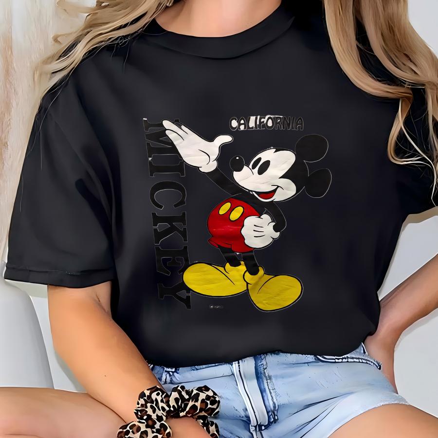 Vintage 80s Mouse Sweatshirt Crewneck Pullover Jumper Printed Logo Grey Color Women’s L T-shirt