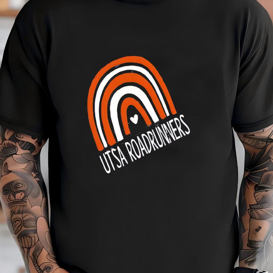 San Antonio Tx, Utsa Roadrunners Rainbow Tee T-shirt