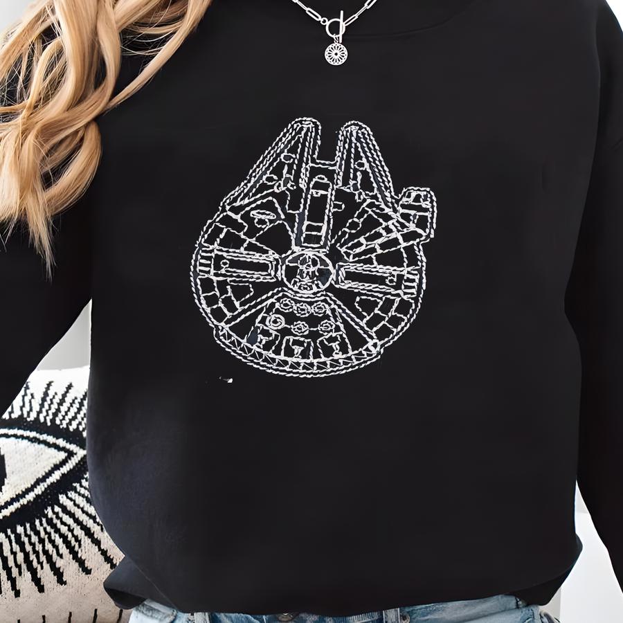 Millennium Falcon. T-shirt | Star Wars Galaxy's Edge Theme Park Apparel | Apparel Sweatshirt