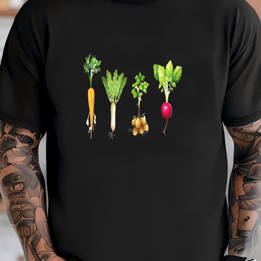 Vegetable Baby ® - Cute I Love My Roots ®- Garden - Farm Baby Bodysuit T-shirt