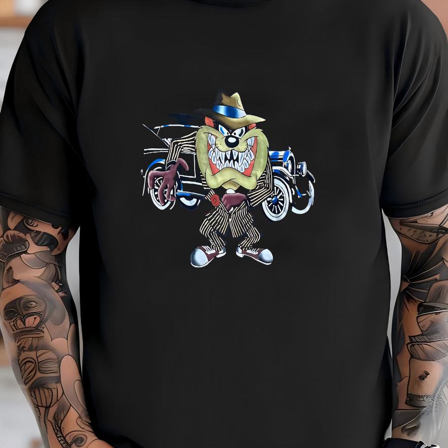 Vintage Looney Tunes Tazmania Devil Sweatshirt - Chicago 1930s Print T-shirt