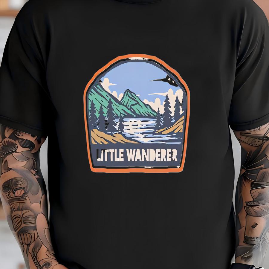 Cute Little Wanderer Baby ® - Retro Adventure Baby Bodysuit T-shirt