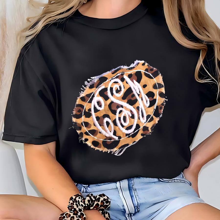 Monogram Visor, Animal Print Monogrammed Sun Visor, Gift For Her T-shirt