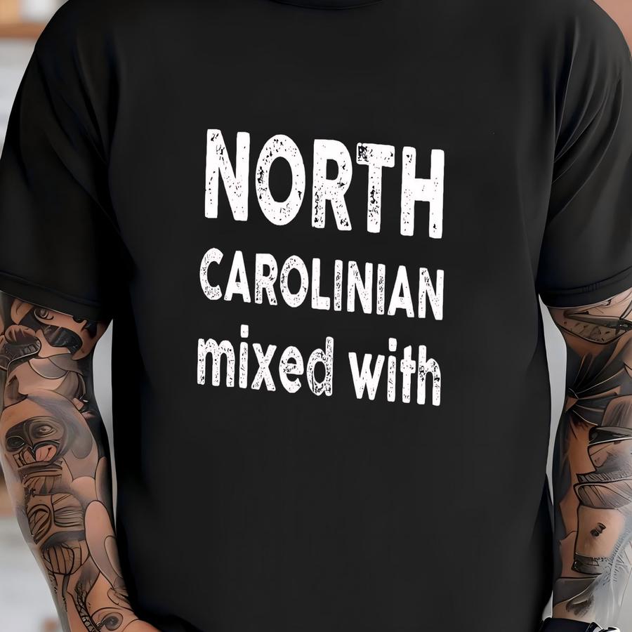 North Carolinian Mixed Kids Hoodie | Food Lover Toddler Tee | North Carolina Gift Idea | Unisex Youth Shirt T-shirt