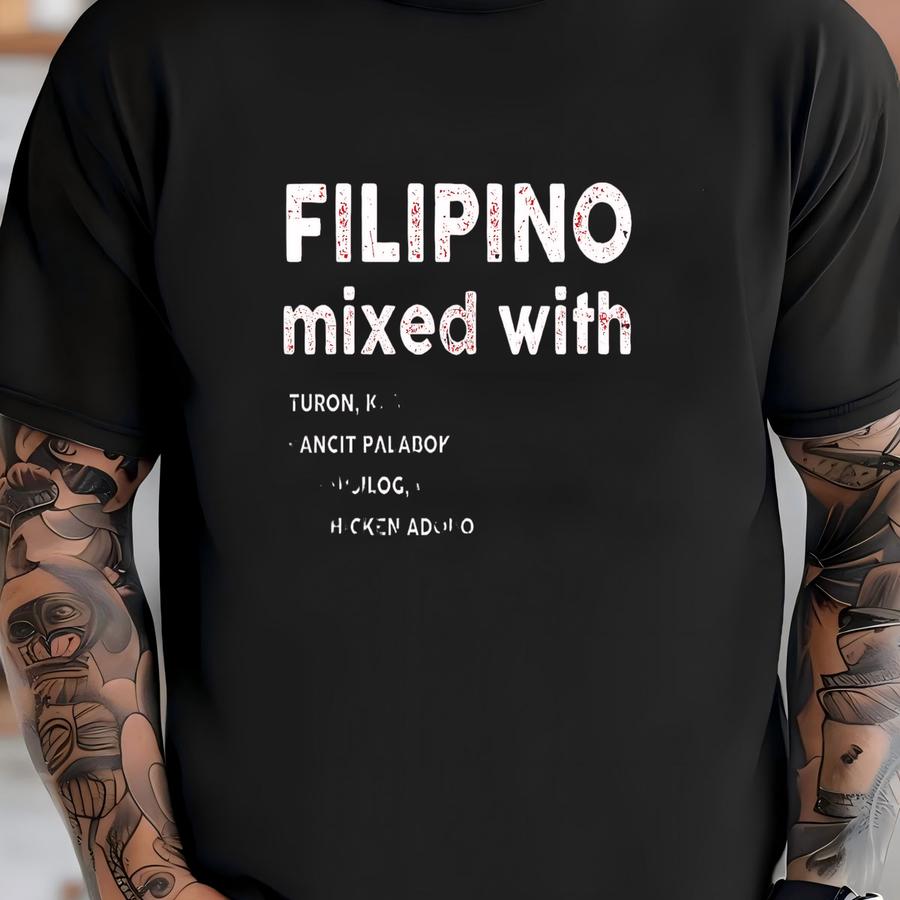 Filipino Mixed With Kids Hoodie | Food Lover Toddler Tee | Philippines Gift Idea | Unisex Youth Shirt T-shirt