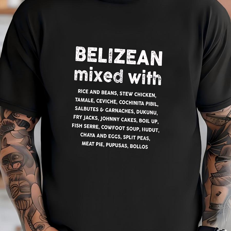 Belizean Mixed With Kids Hoodie | Food Lover Toddler Tee | Belize Gift Idea | Unisex Youth Shirt T-shirt