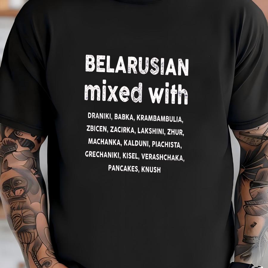Belarusian Mixed With Kids Hoodie | Food Lover Toddler Tee | Belarus Gift Idea | Unisex Youth Shirt T-shirt