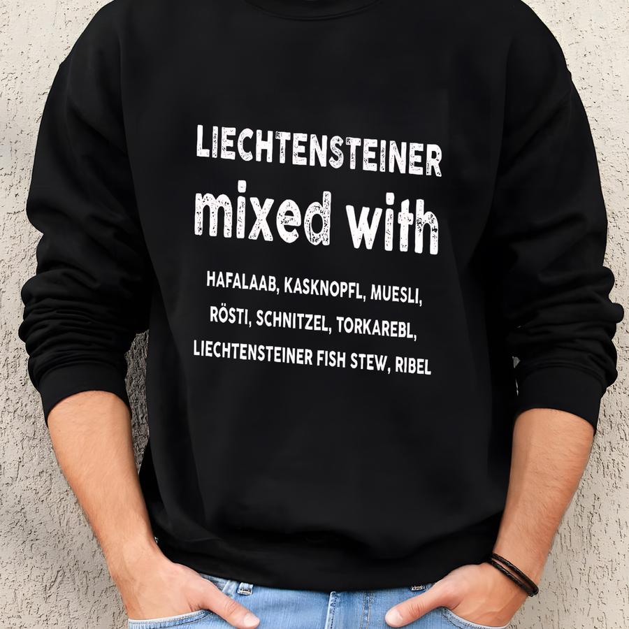 Liechtensteiner Mixed With Kids T-shirt | Food Lover Toddler Tee | Liechtenstein Gift Idea | Unisex Youth Shirt Sweatshirt