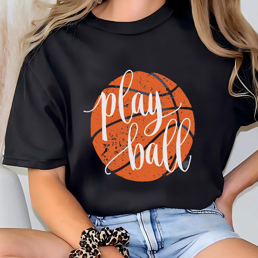 Basketball Sweatshirt, Basketball Mom Shirt, Long Sve Basketball Shirts For Women, Basketball Tshirt, Basketball Tees, Basketball Sweater T-shirt