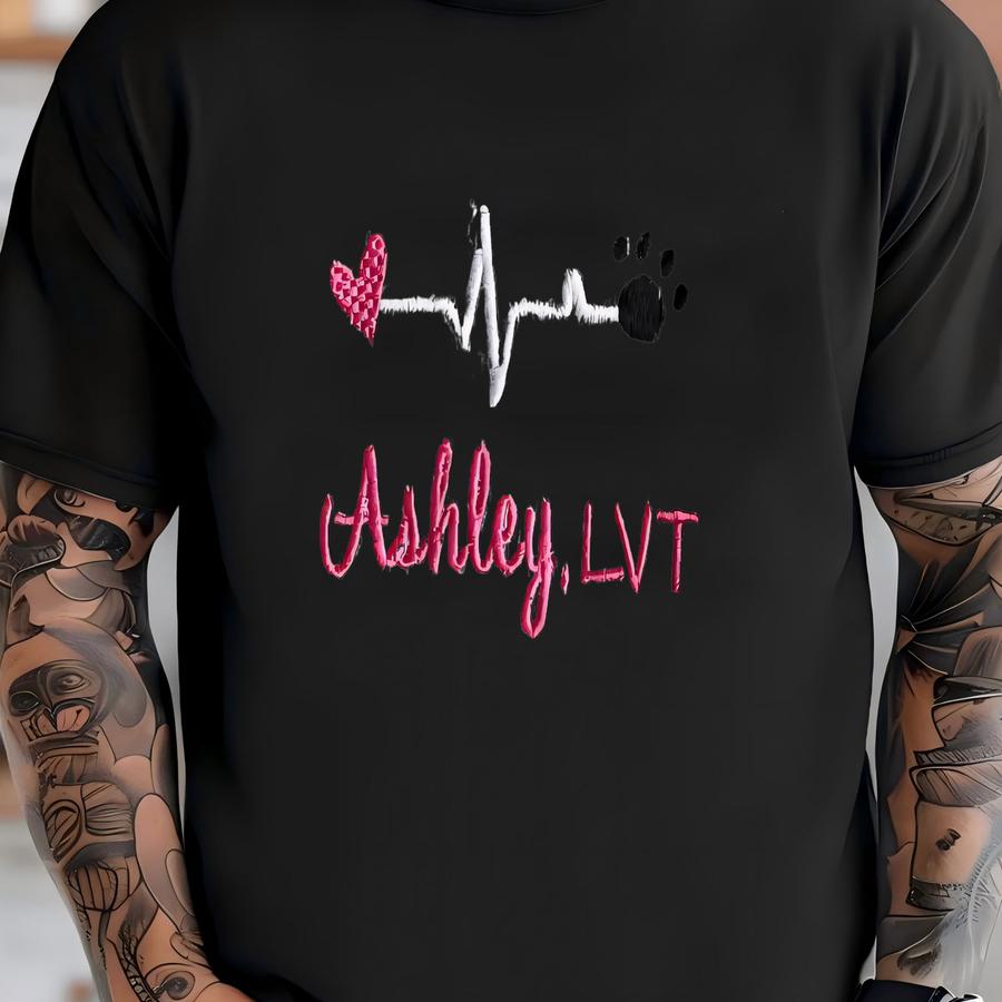 Vet Tech Pullover Sweatshirt Jacket, Gift For Vet, Vet Assistant, Vet Tech, Dvm, Lvt Custom Personalized T-shirt