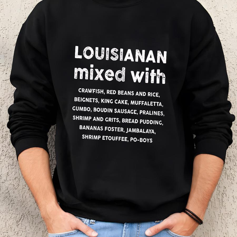 Louisianan Mixed With Kids T-shirt | Food Lover Toddler Tee | Louisiana Gift Idea | Unisex Youth Shirt Sweatshirt Louisianan Mixed With Kids T-shirt | Food Lover Toddler Tee | Louisiana Gift Idea | Unisex Youth Shirt Sweatshirt