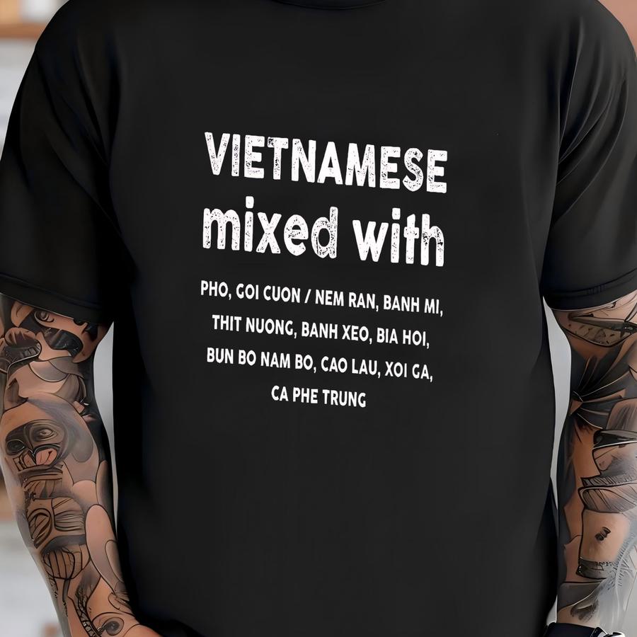 Vietnamese Mixed With Kids Hoodie | Food Lover Toddler Tee | Vietnam Gift Idea | Unisex Youth Shirt T-shirt