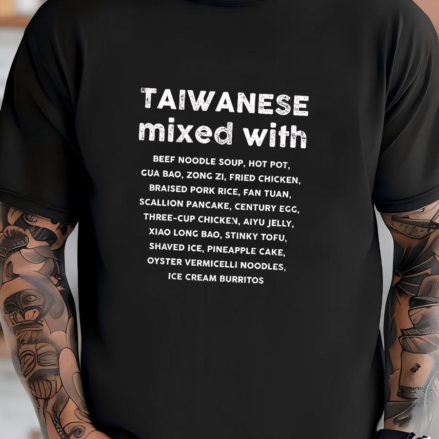 Taiwanese Mixed With Kids Hoodie | Food Lover Toddler Tee | Taiwan Gift Idea | Unisex Youth Shirt T-shirt