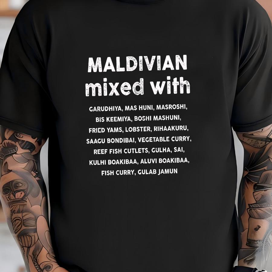Maldivian Mixed With Kids Hoodie | Food Lover Toddler Tee | Maldives Gift Idea | Unisex Youth Shirt T-shirt
