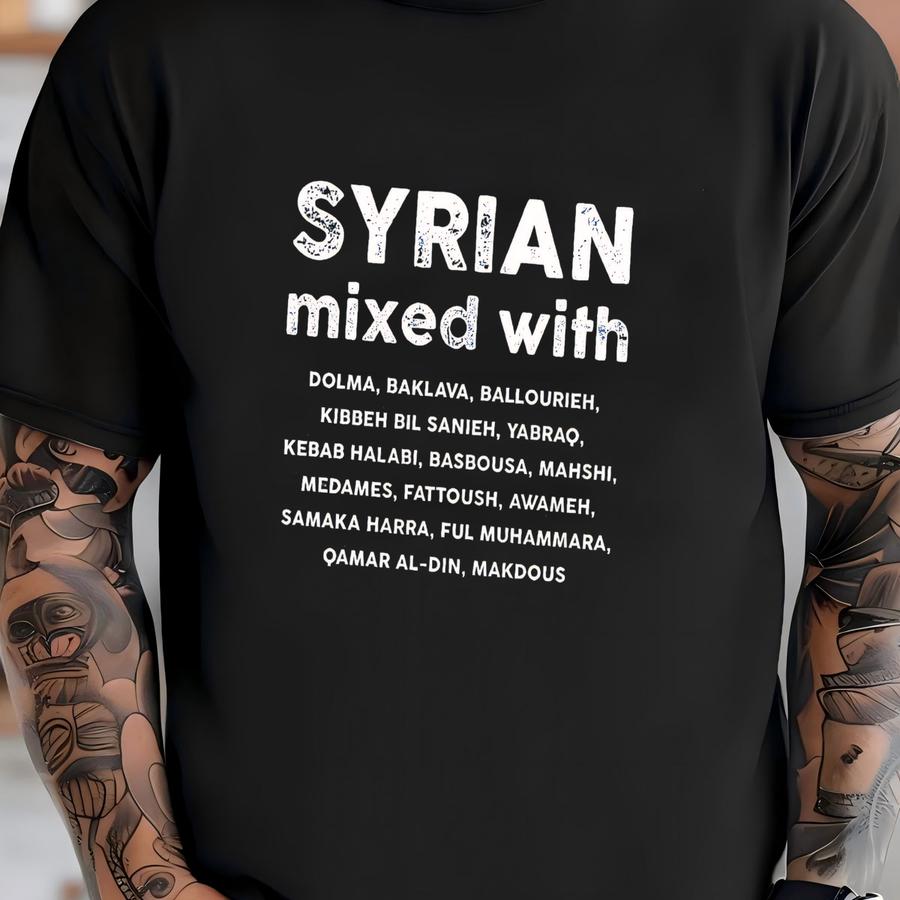 Syrian Mixed With Kids Hoodie | Food Lover Toddler Tee | Syria Gift Idea | Unisex Youth Shirt T-shirt