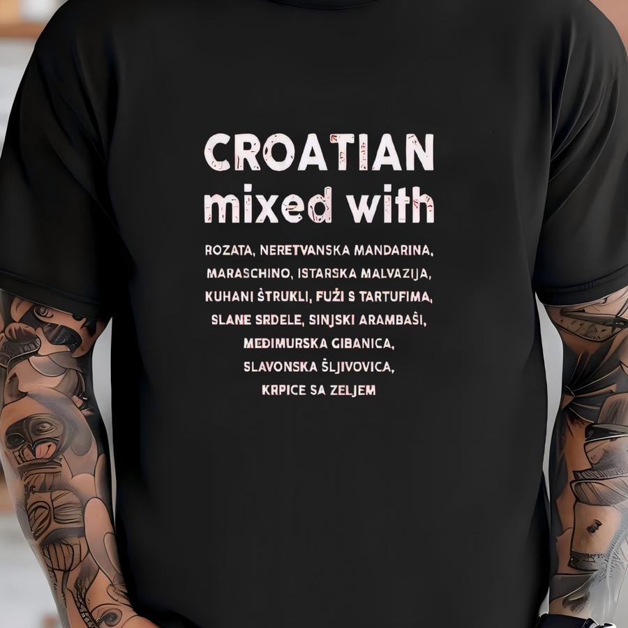 Croatian Mixed With Kids Hoodie | Food Lover Toddler Tee | Croatia Gift Idea | Unisex Youth Shirt T-shirt