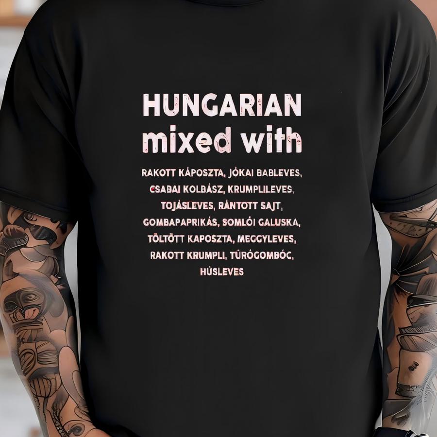 Hungarian Mixed With Kids Hoodie | Food Lover Toddler Tee | Hungary Gift Idea | Unisex Youth Shirt T-shirt