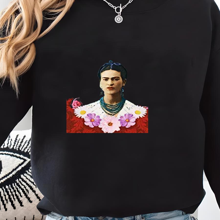 Robert Kaufman Folklorico Frida Kahlo Cotton Fabric Sweatshirt