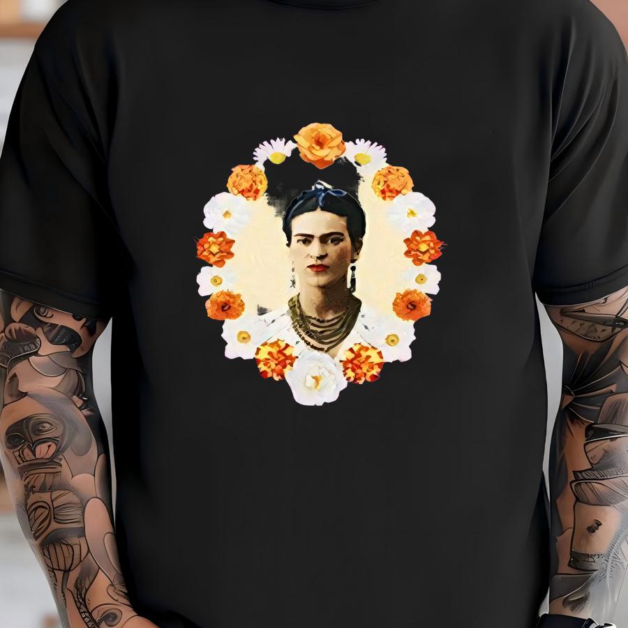 Robert Kaufman Folklorico Frida Kahlo Cotton Fabric T-shirt