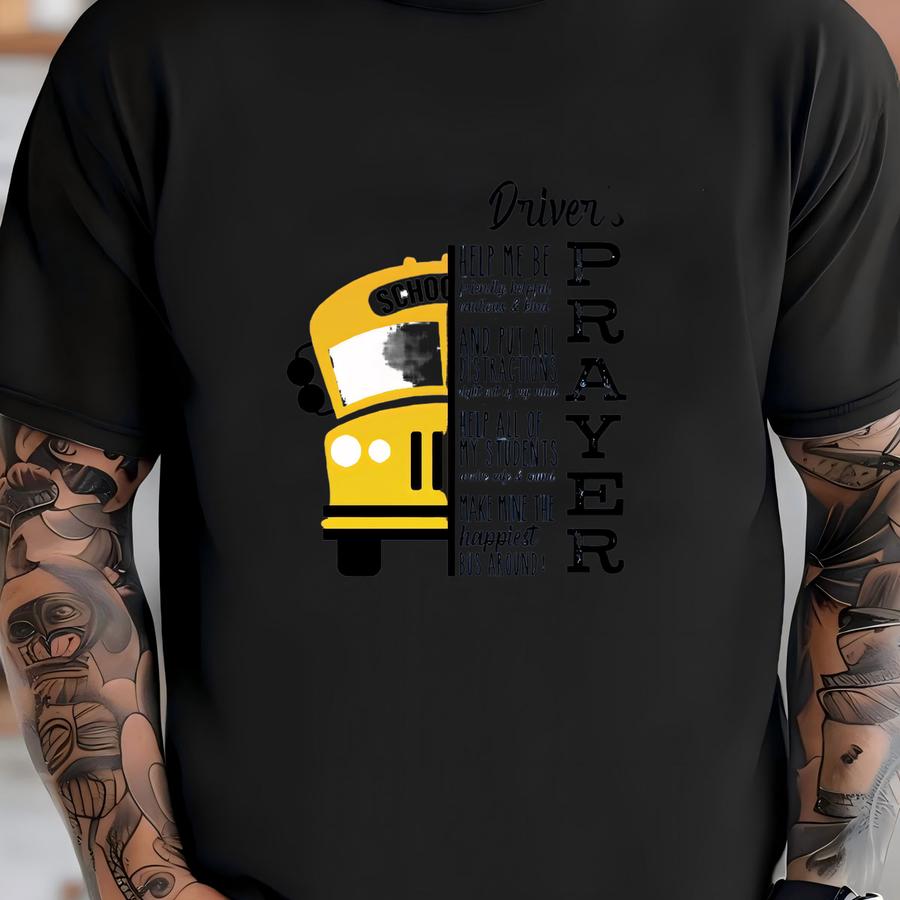 School Bus Driver Prayer Shirt: Bella Canvas Unisex Tee T-shirt