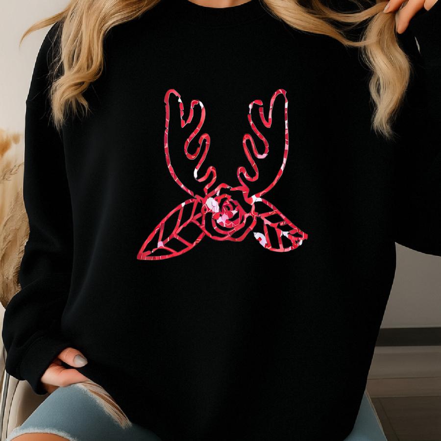 Oh Deer Sweatshirt, Deer Sweatshirt, Christmas Sweatshirt, Holiday Sweatshirt, Winter Sweatshirt, Gift For Her, Women's Sweatshirt Sweatshirt