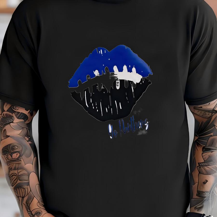 Football Lips ~ Go Team ~ Customizable ~ Bella Soft Tee T-shirt