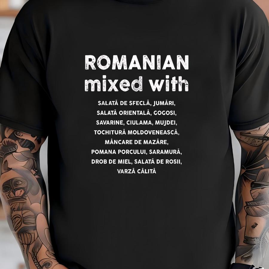 Romanian Mixed Sweatshirt | Romania Gift Idea | Culture Food Dishes | Unisex Heavy Blend Crewneck Jumper | Adult Loose Fit Sweater T-shirt