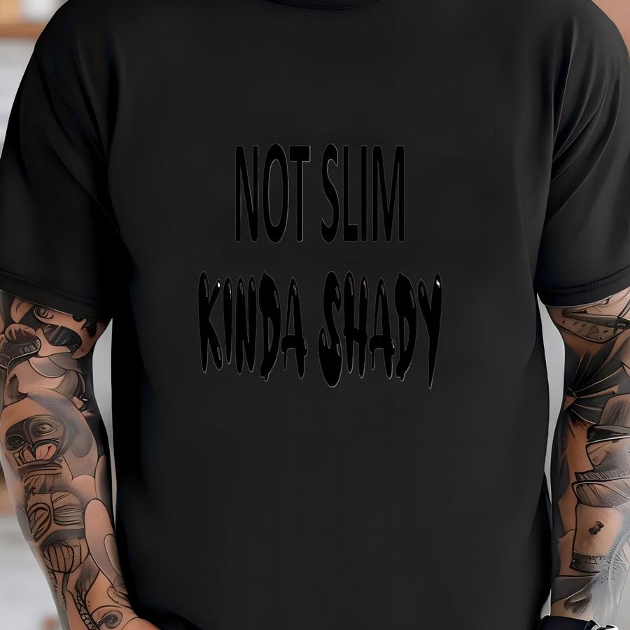 Not Slim Kinda Shady, Funny Gifts For Mom, Womens Funny Shirts, New Mom Gift, Mom Life Shirts, Sarcastic Shirt, Funny Shirts For Women T-shirt