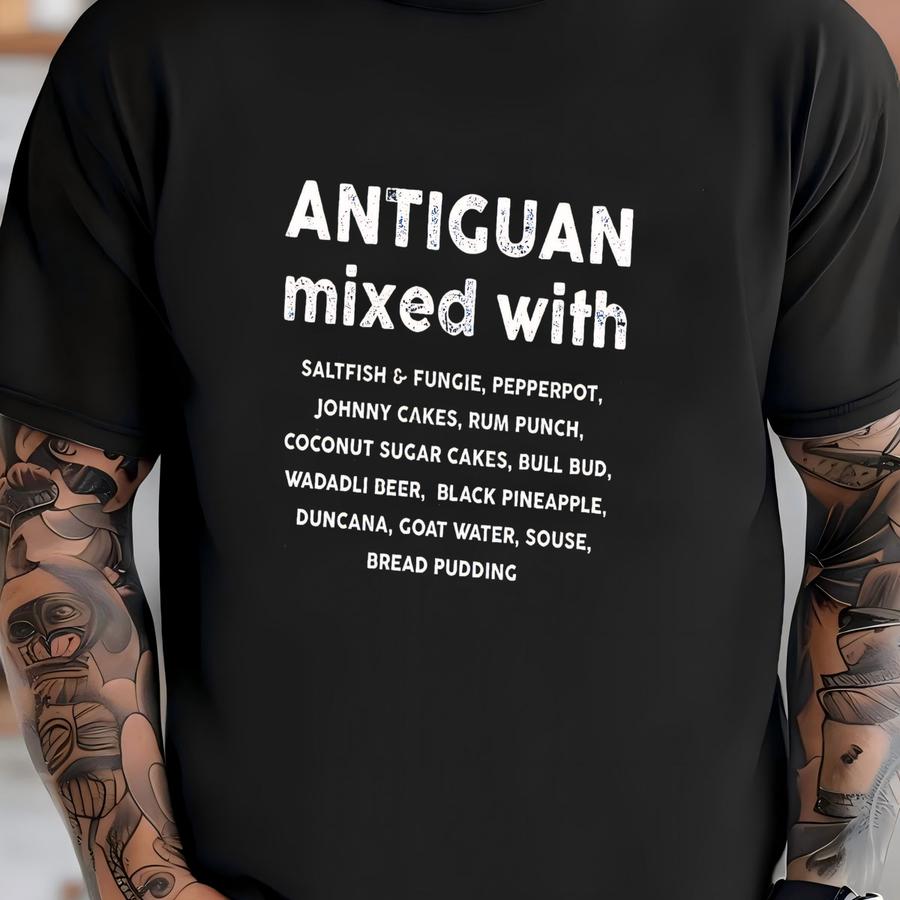 Antiguan Mixed With Kids Hoodie | Food Lover Toddler Tee | Antigua Gift Idea | Unisex Youth Shirt T-shirt