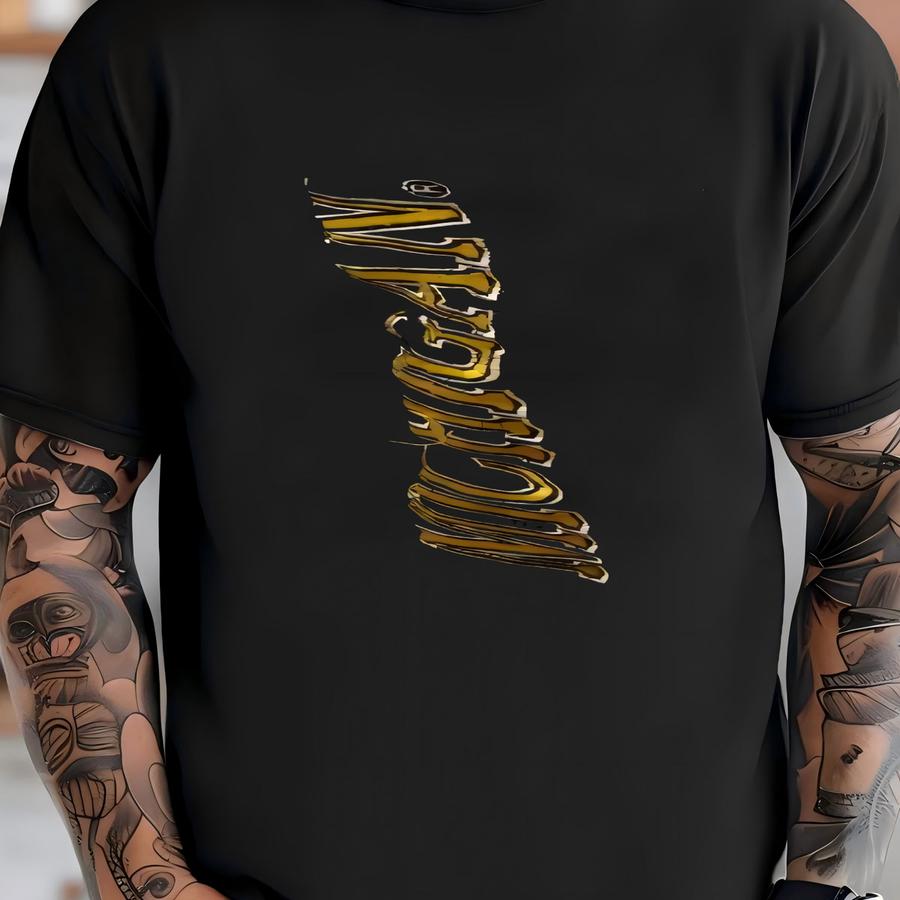 Vintage 90's Blue Sewn Michigan Wolverines Ncaa Shooting Jersey Shirt Sz Xl Rare T-shirt