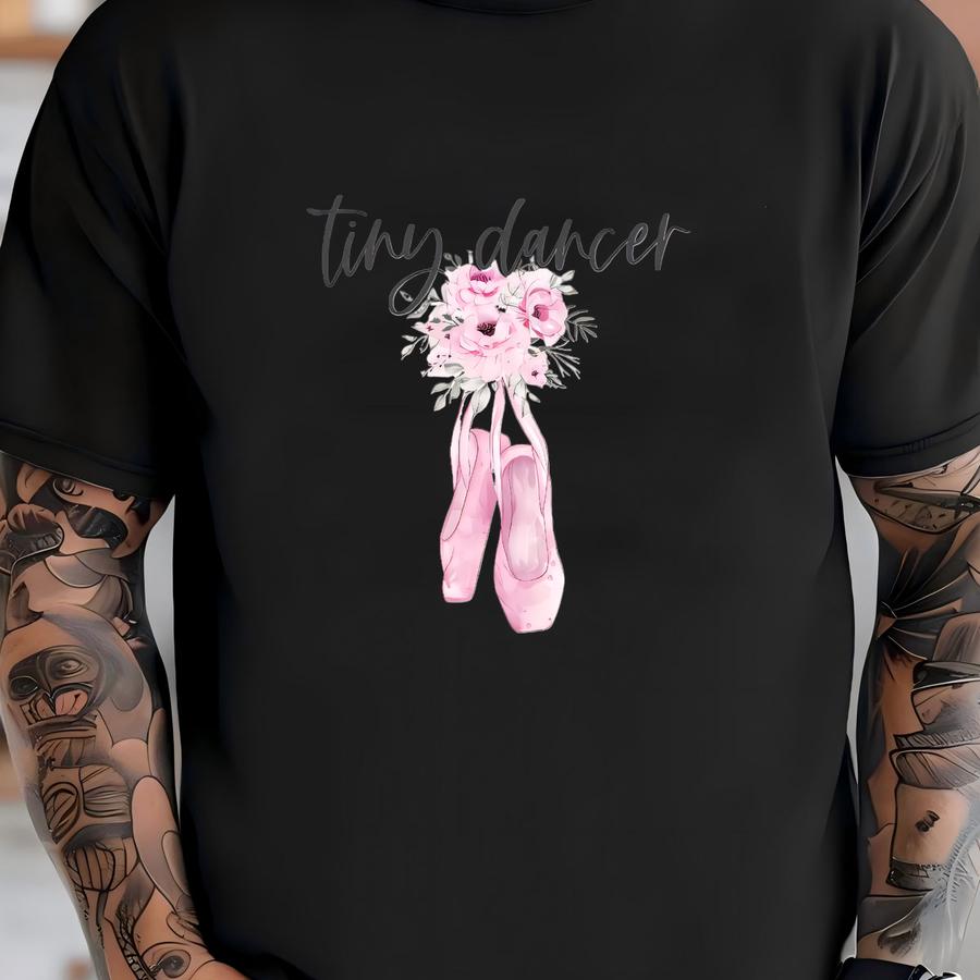 Tiny Dancer Toddler Shirt, Cute Ballet Baby ®, Boho Floral Bodysuit, Dancer Baby ® T-shirt