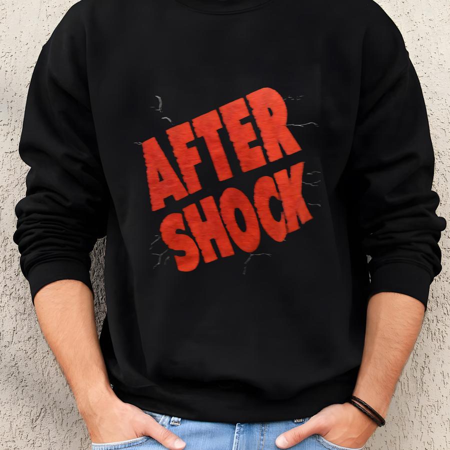 Vtg 90's Lightning After Shock Liquor First Hot Then Cool Black Cotton Tshirt Xl Sweatshirt