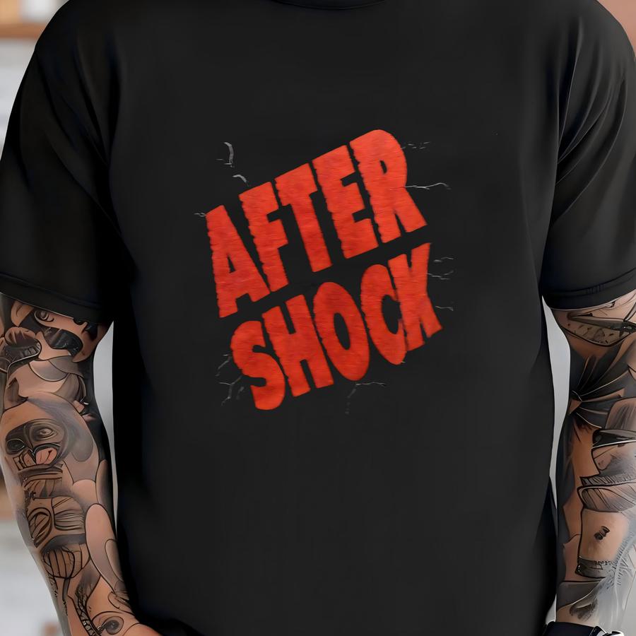 Vtg 90's Lightning After Shock Liquor First Hot Then Cool Black Cotton Tshirt Xl T-shirt