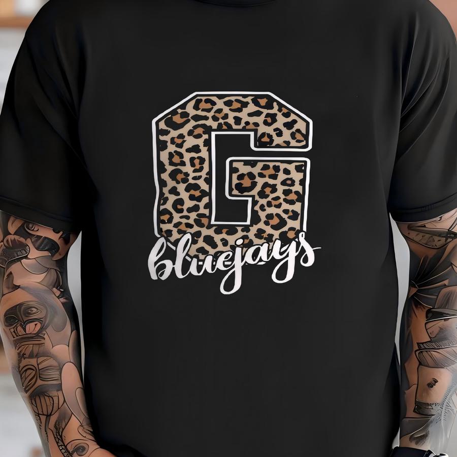 Leopard Print Guthrie G Short-sve Unisex Hoodie T-shirt