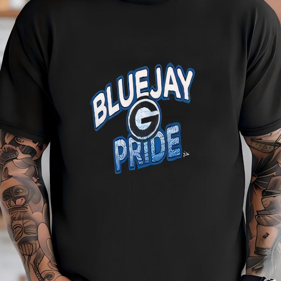 Bluejay Pride Short-sve Unisex Hoodie T-shirt