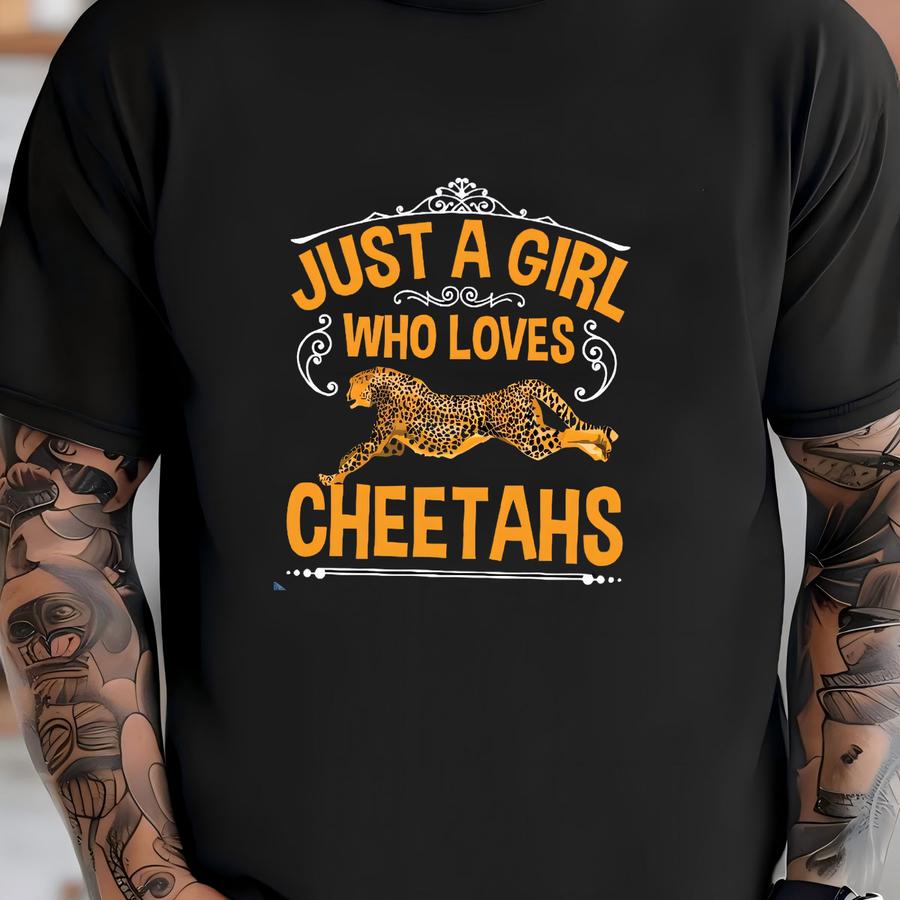 Girl Who Loves Cheetahs Hoodie, Funny Cheetah Kids Tee, Zoo Tank Top, Hoodie, Sweatshirt, Long Sve, Kids Tee Apparel Gift T-shirt