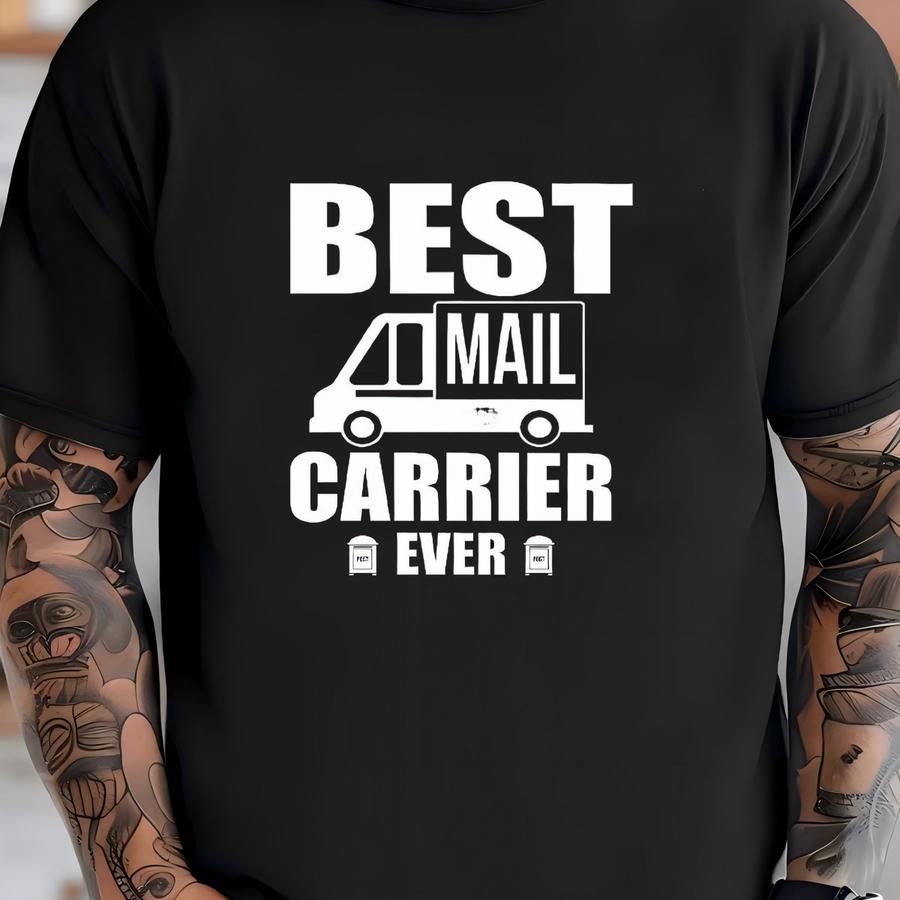 Best Mail Carrier Hoodie, Post Office Tee, Postal Office, Mailman Tank Top, Hoodie, Sweatshirt, Long Sve, Kids Tee Apparel Gift T-shirt