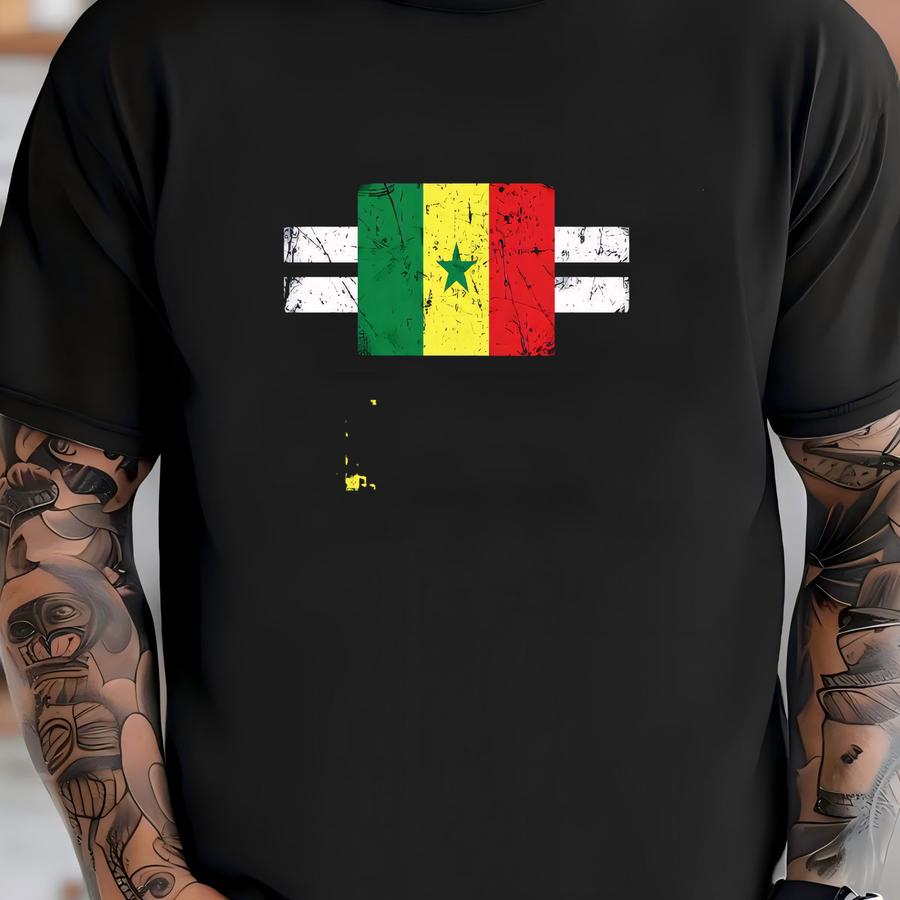 Senegal Flag Hoodie, Senegal Tee, Tank Top, Hoodie, Sweatshirt, Long Sve, Kids Tee Apparel Gift T-shirt