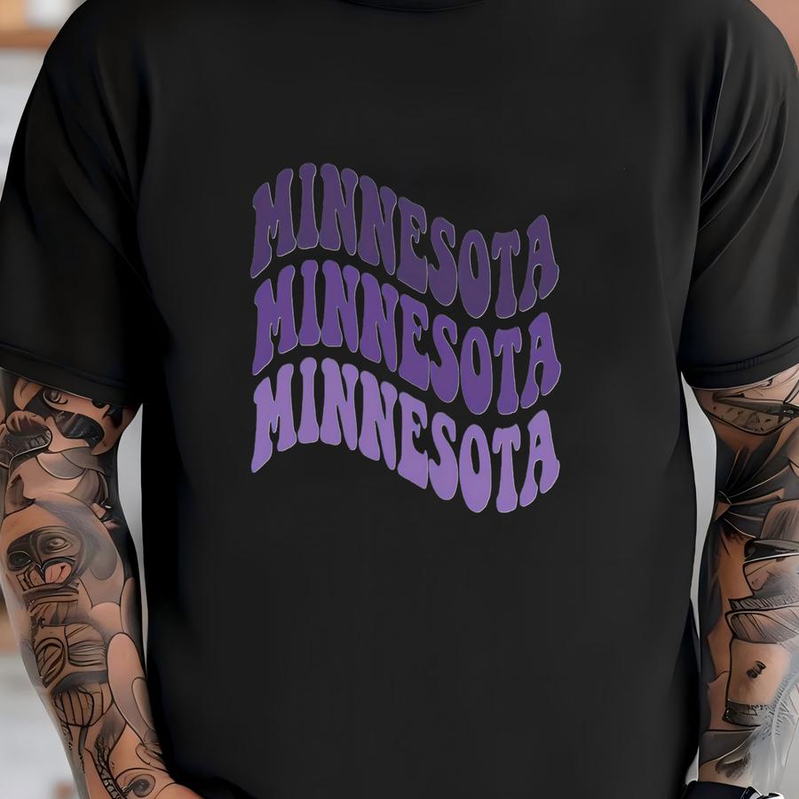 Funky Minnesota Sweatshirt, Minnesota Crewneck, Oversized Sweater, Varsity Sweatshirt, Aesthetic Crewneck, Gift For Her T-shirt