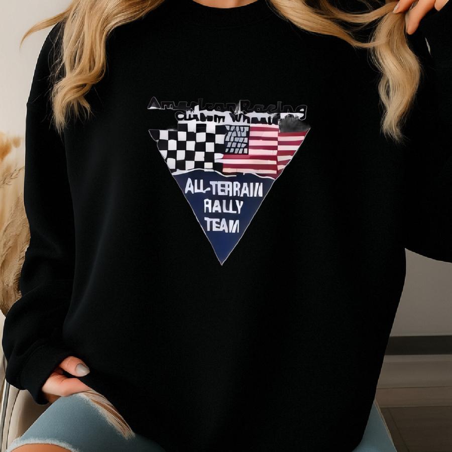 Vintage 90s American Racing Custom Wheels All Terrain Rally Team Y Sweatshirt M Size Sweatshirt