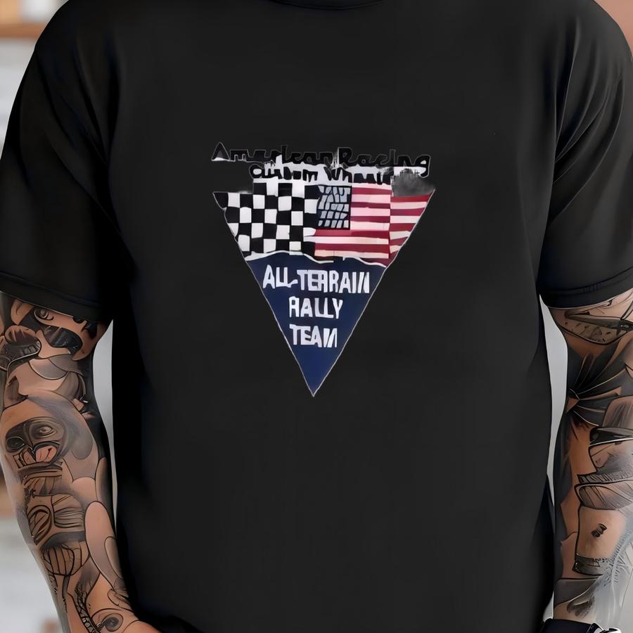 Vintage 90s American Racing Custom Wheels All Terrain Rally Team Y Sweatshirt M Size T-shirt