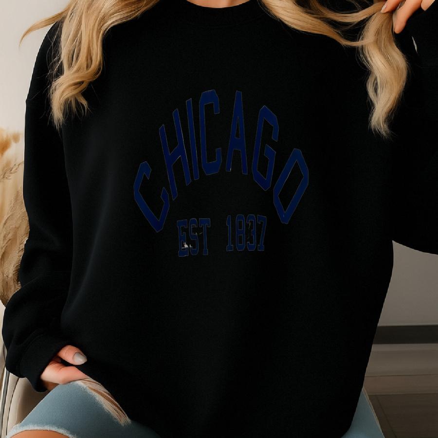 Vintage Chicago Sweatshirt S Size Grey Colour Sweatshirt