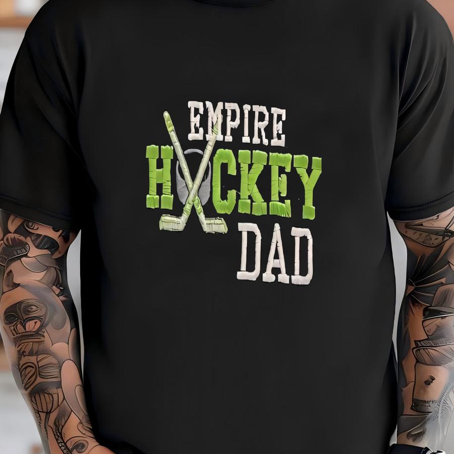 Hockey Dad Shirt, Gift For Hockey Dad, Pullover Jacket, Personalized Sweatshirt, Gift For Dad Of Hockey Player, Sports Shirt, Plus Size Also T-shirt