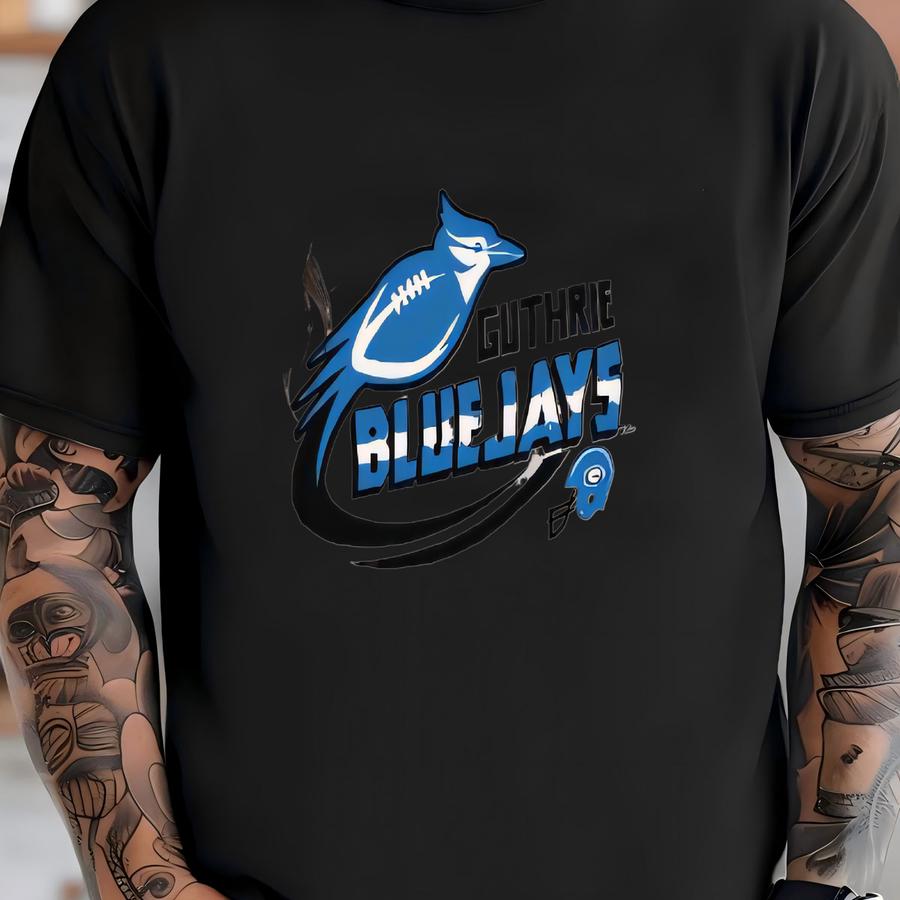 Bluejay Bird Football Short-sve Unisex Hoodie T-shirt
