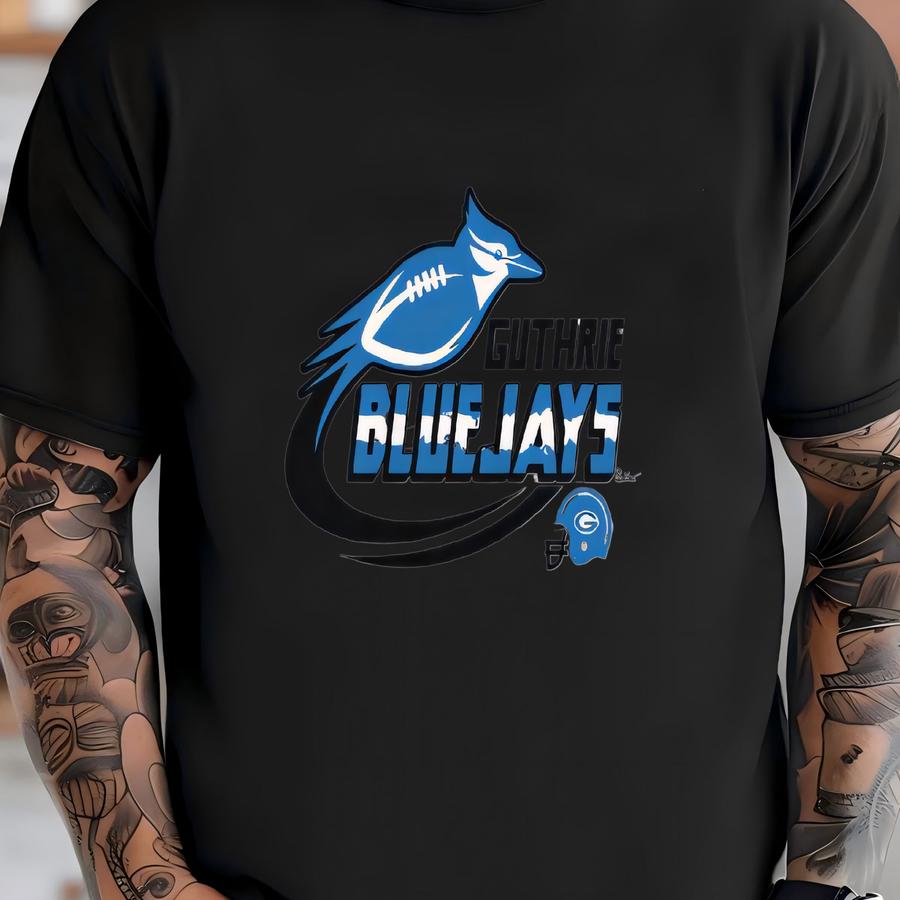 Bluejay Football Bird Unisex Hoodie T-shirt