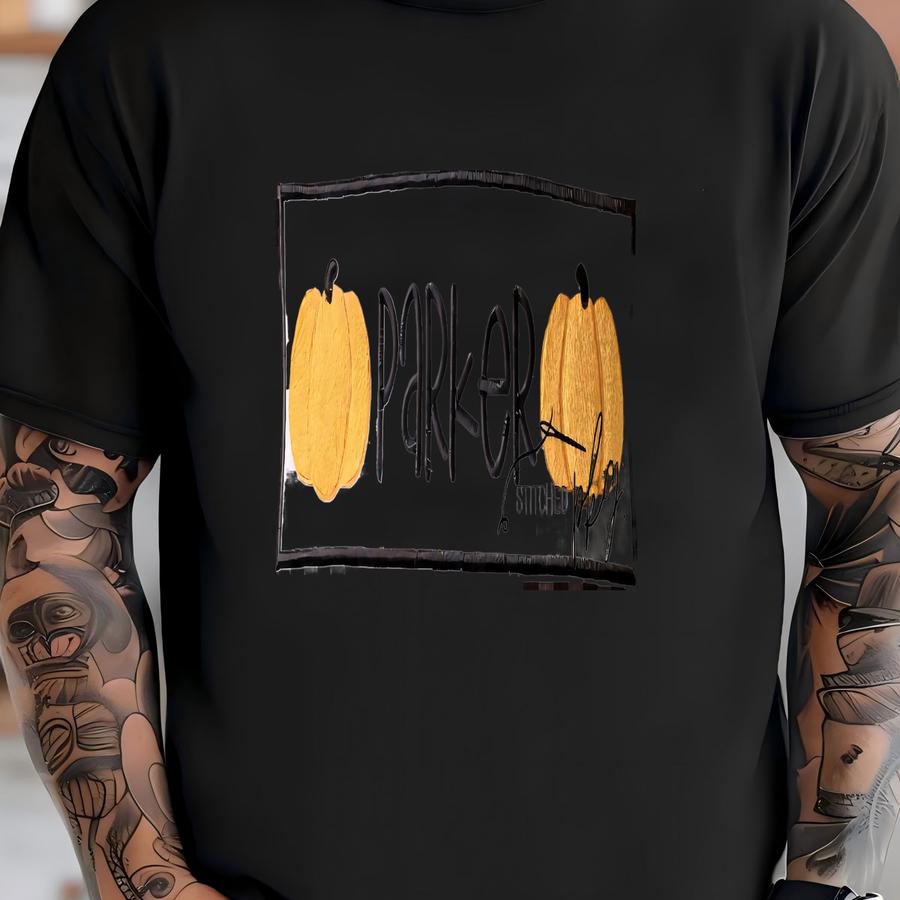 Halloween Trick Or Treat Bucket Black Gingham Orange Gingham Personalized Applique Boy Girl Spider Pumpkin Bat Bows Kids T-shirt