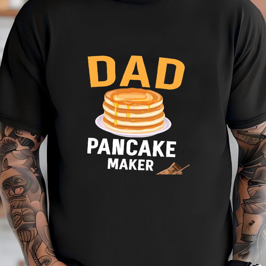 Dad Pancake Maker Hoodie, Breakfast Dad Tank Top, Hoodie, Sweatshirt, Long Sve T-shirt